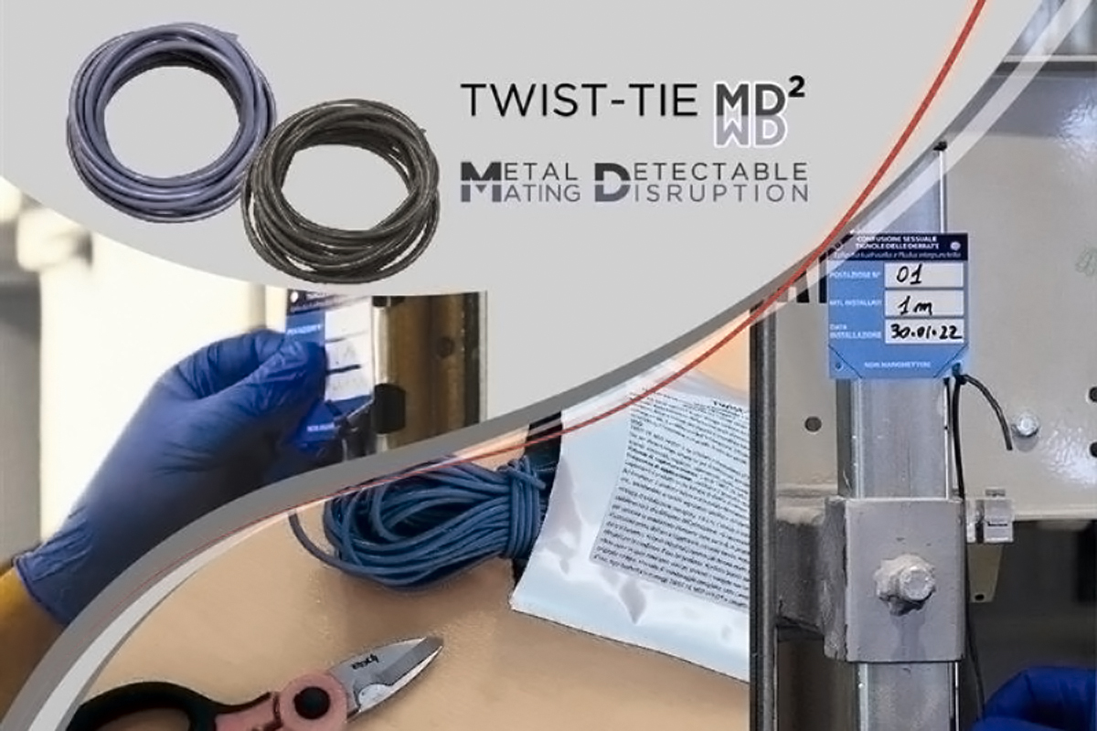Confusione sessuale per l'erogatore InPest Twist-Tie MD2: la tecnica a basso impatto ambientale per il controllo degli infestanti.